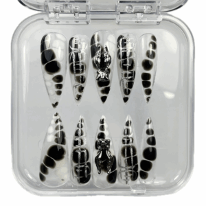 Translucent black and white